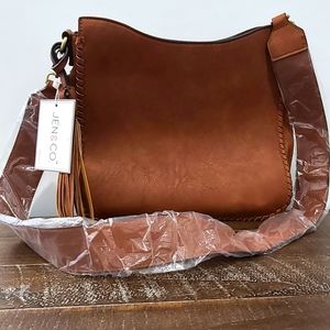 Jen&Co Concealed Carry Brown Leather Purse